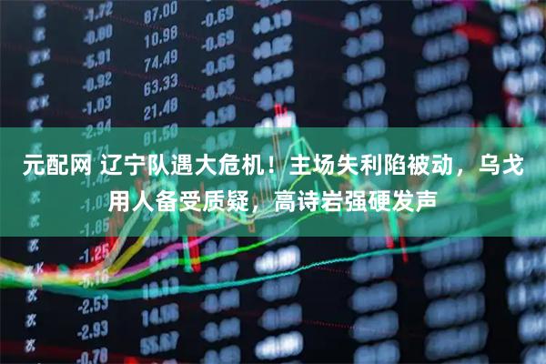 元配网 辽宁队遇大危机！主场失利陷被动，乌戈用人备受质疑，高诗岩强硬发声
